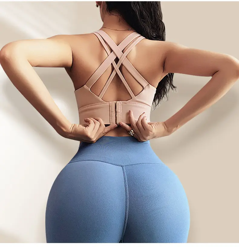 Dc High-Intensity Back-Beautiful Sports Bra for Women Shock-Proof Running Push-Up Anti-Sagging Fitness Vest Yoga Large Size Bra — feature 17