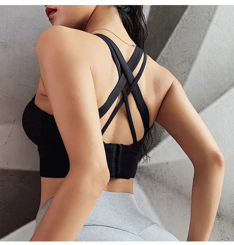 Dc High-Intensity Back-Beautiful Sports Bra for Women Shock-Proof Running Push-Up Anti-Sagging Fitness Vest Yoga Large Size Bra — feature 20