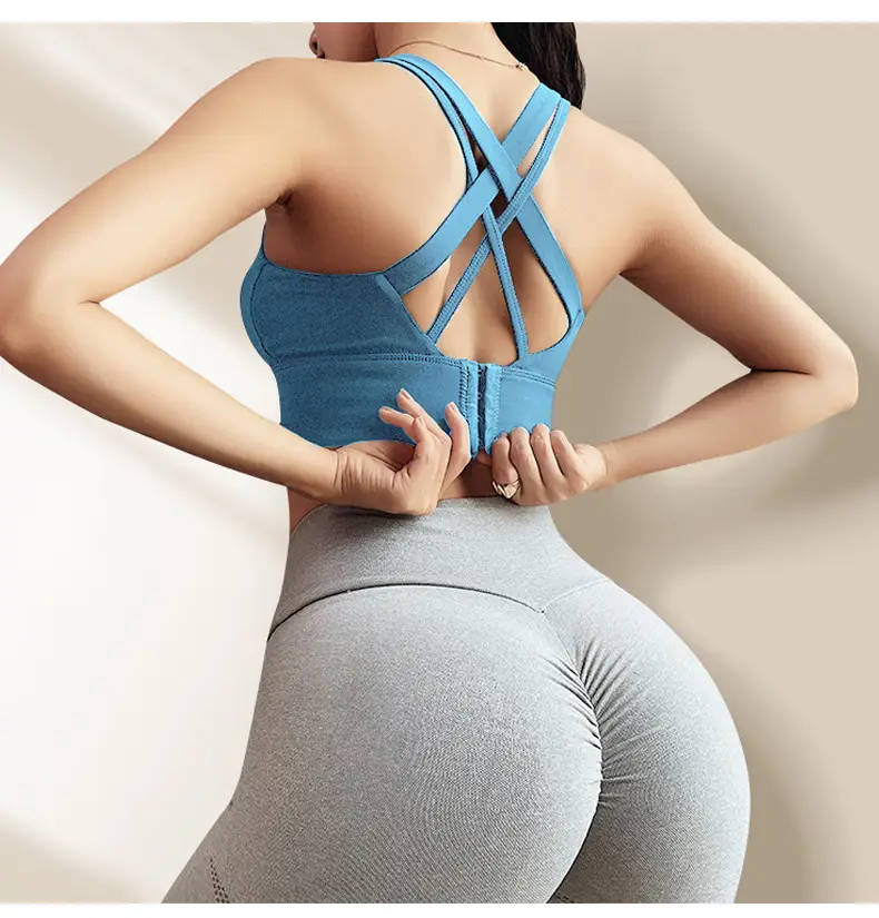Dc High-Intensity Back-Beautiful Sports Bra for Women Shock-Proof Running Push-Up Anti-Sagging Fitness Vest Yoga Large Size Bra — feature 22