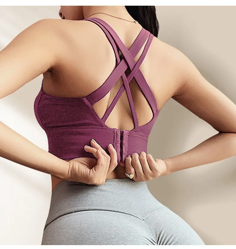 Dc High-Intensity Back-Beautiful Sports Bra for Women Shock-Proof Running Push-Up Anti-Sagging Fitness Vest Yoga Large Size Bra — feature 23