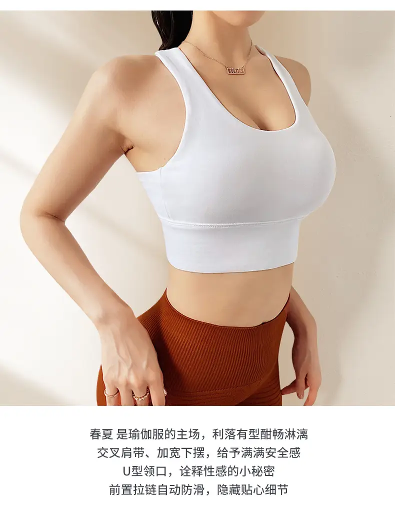 Dc High-Intensity Back-Beautiful Sports Bra for Women Shock-Proof Running Push-Up Anti-Sagging Fitness Vest Yoga Large Size Bra — feature 3