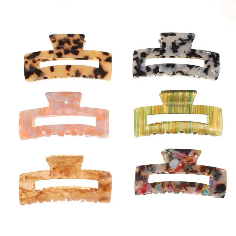 Acrylic Hair Ponytail with Holographic Plate Design - Image 78