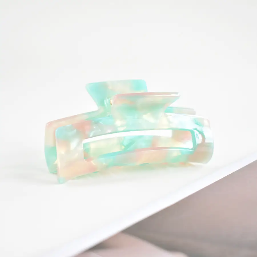 Acrylic Hair Ponytail with Holographic Plate Design - Image 57