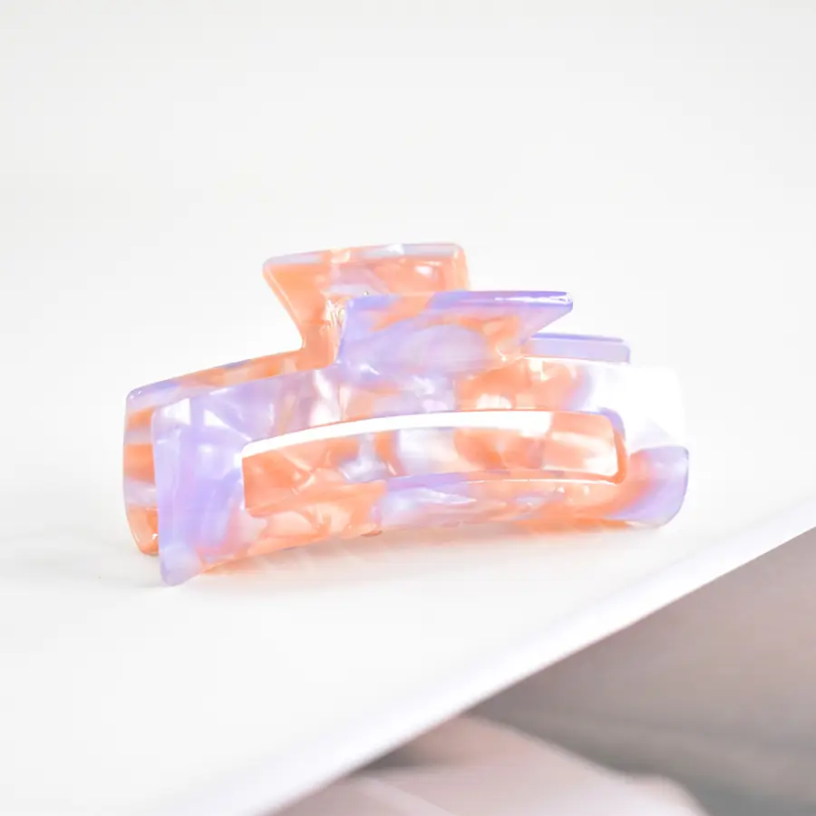 Acrylic Hair Ponytail with Holographic Plate Design - Image 58