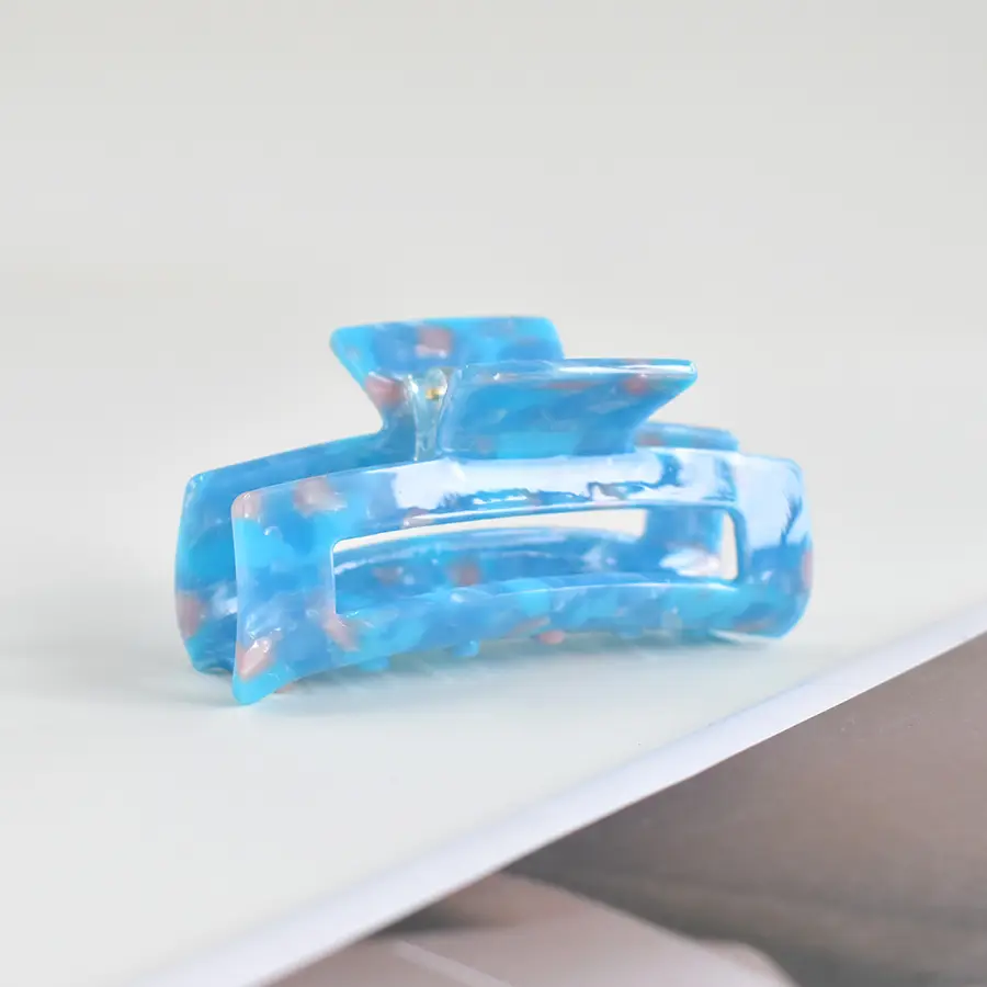 Acrylic Hair Ponytail with Holographic Plate Design - Image 66
