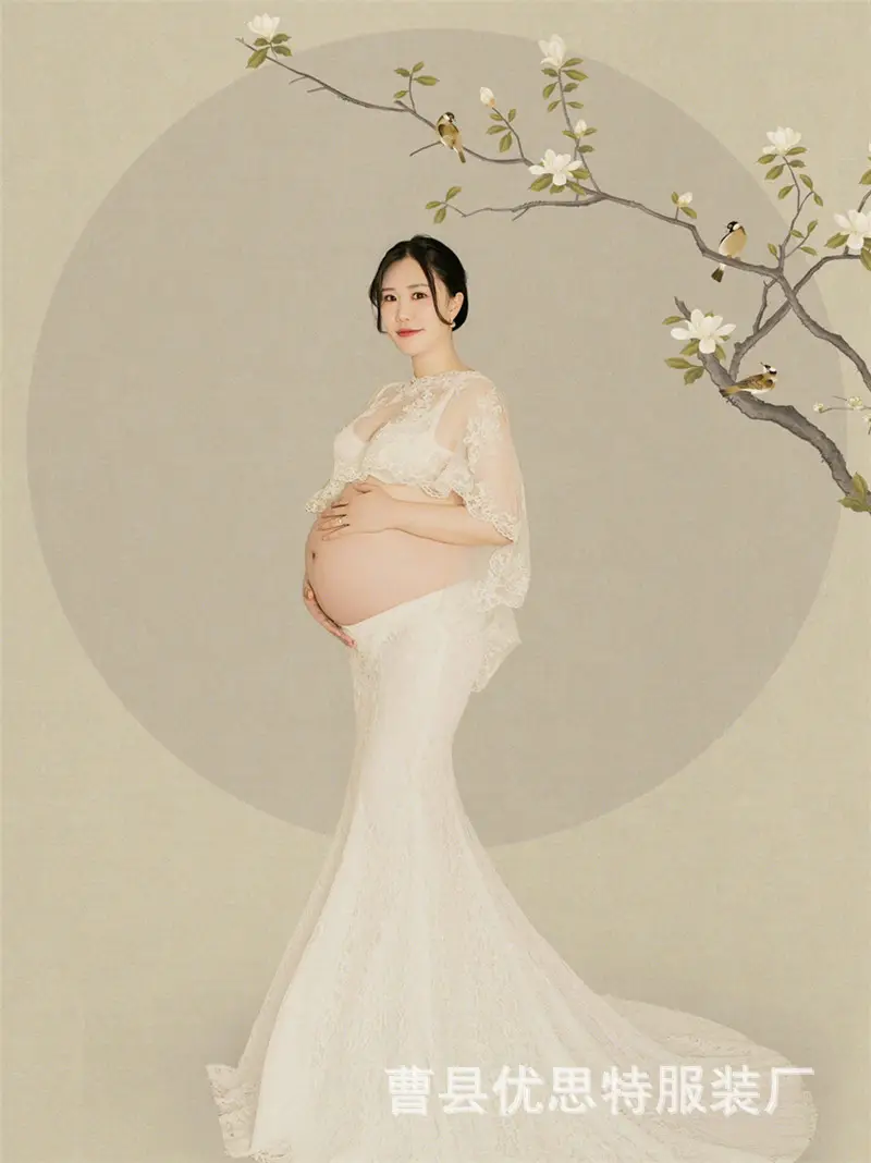 Alvin Baby White Maternity Suit New Photo Studio Photography - Image 4