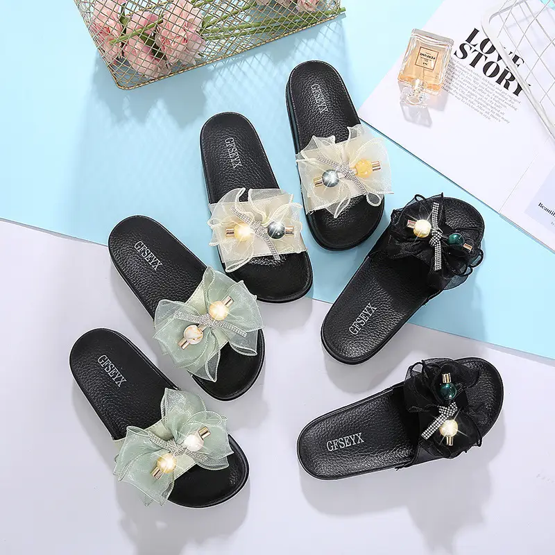 Cute Cartoon Flats-Soled Summer Women's Niche Flip-Flops