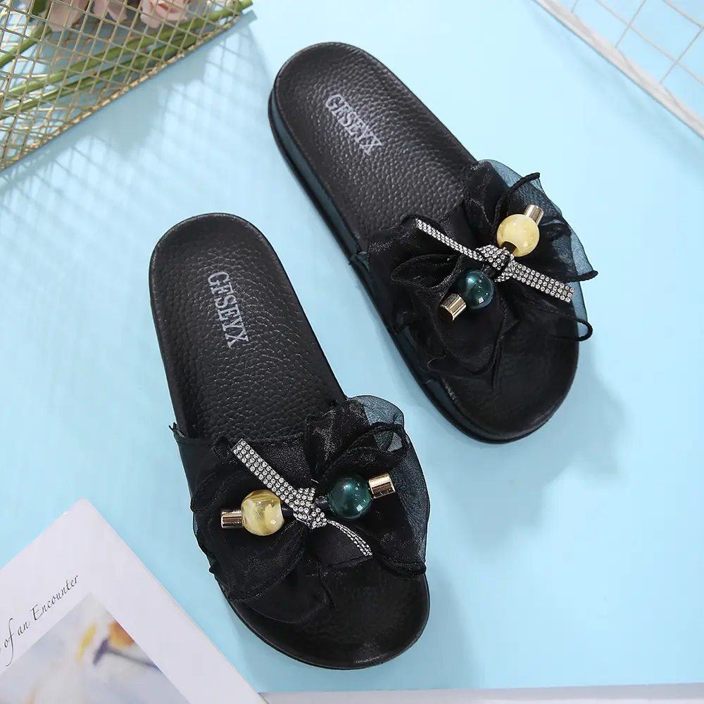 Cute Cartoon Flats-Soled Summer Women's Niche Flip-Flops