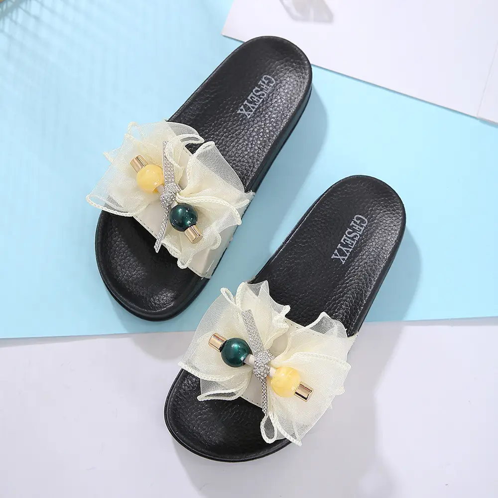 Cute Cartoon Flats-Soled Summer Women's Niche Flip-Flops