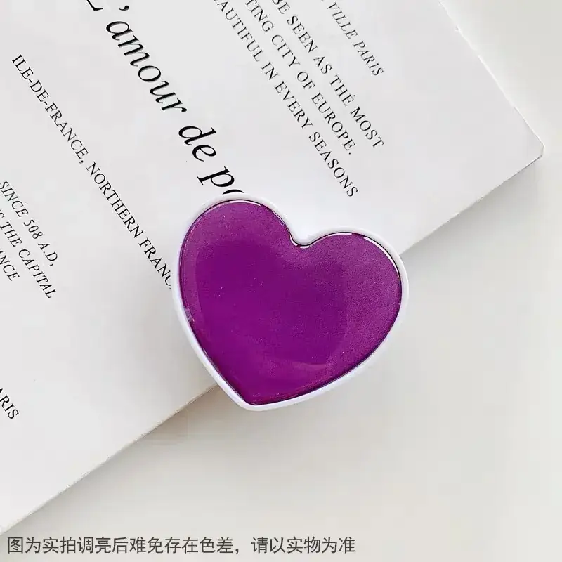 Purple Heart Mobile Phone Bracket for Live Decor - Image 4
