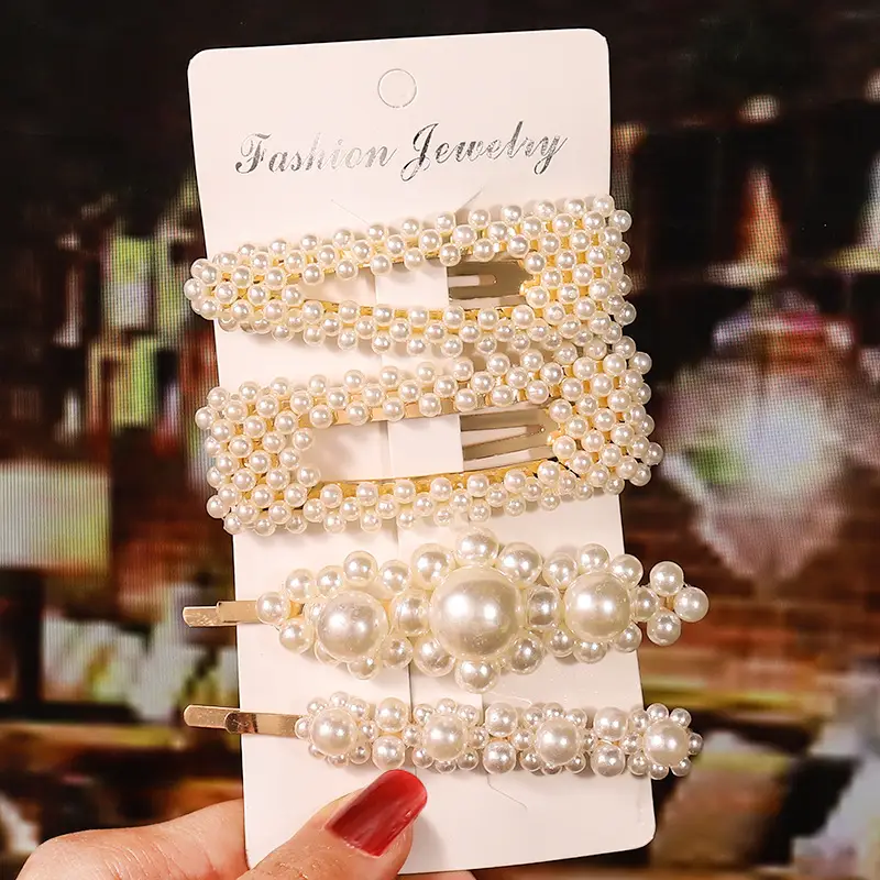 Korean Pearl Hairpin Bow with Star Accent - Image 12