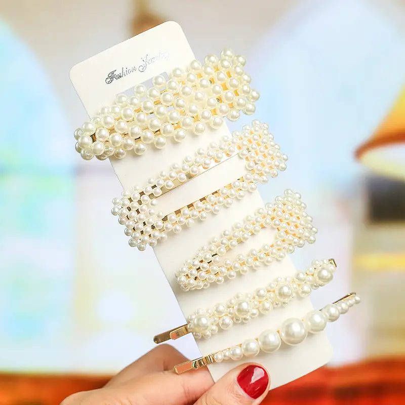 Korean Pearl Hairpin Bow with Star Accent - Image 16