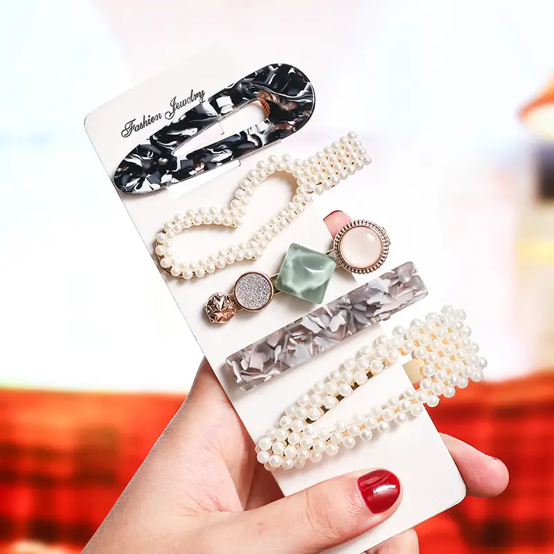 Korean Pearl Hairpin Bow with Star Accent - Image 18