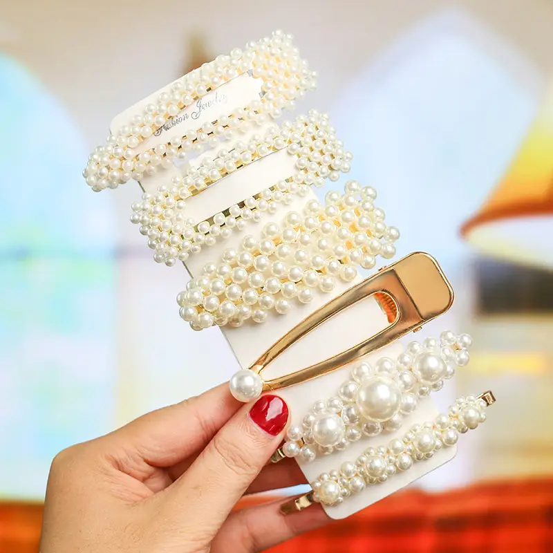 Korean Pearl Hairpin Bow with Star Accent - Image 19