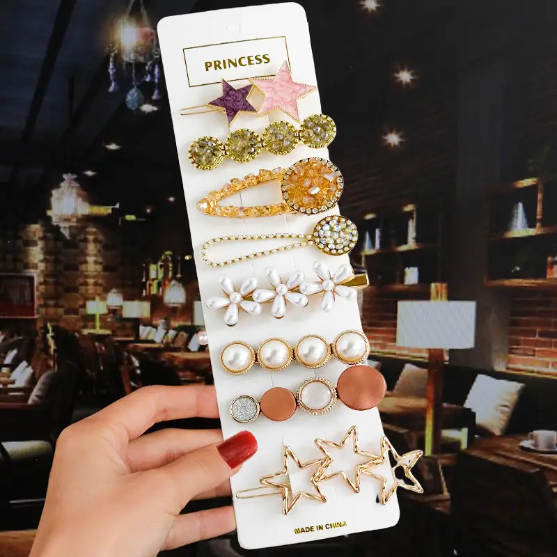 Korean Pearl Hairpin Bow with Star Accent - Image 21