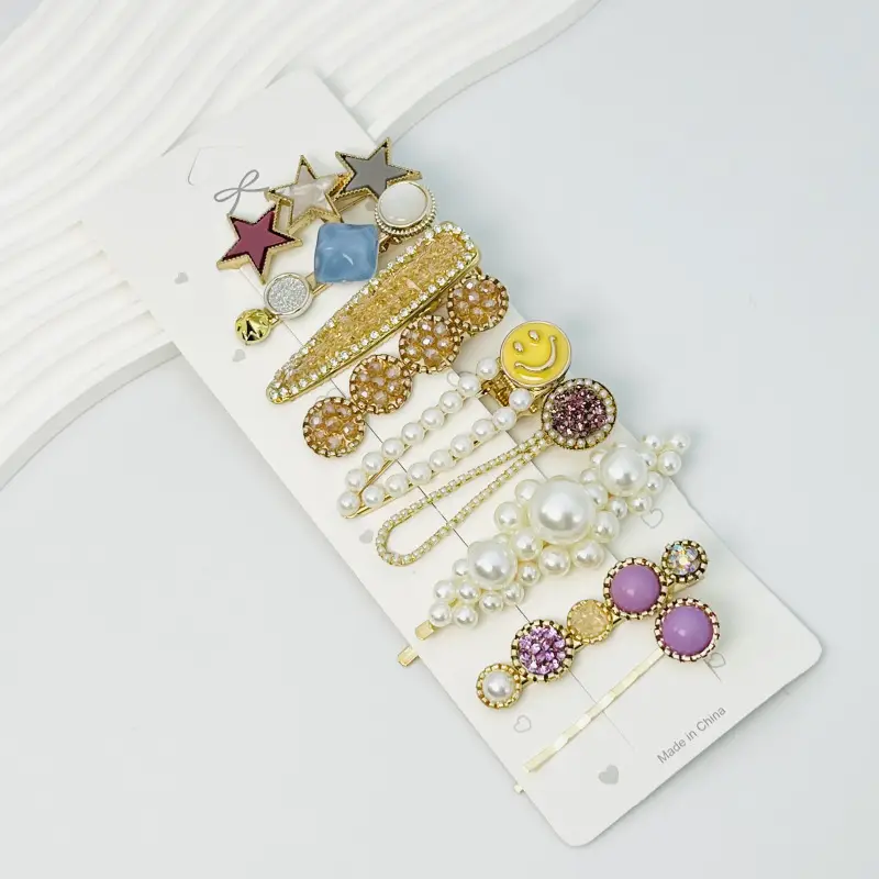 Korean Pearl Hairpin Bow with Star Accent - Image 24