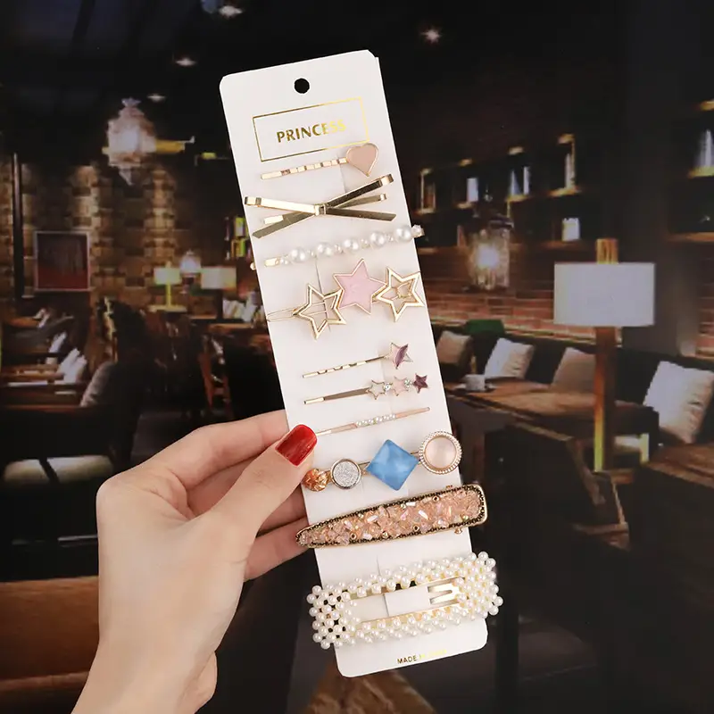 Korean Pearl Hairpin Bow with Star Accent - Image 29