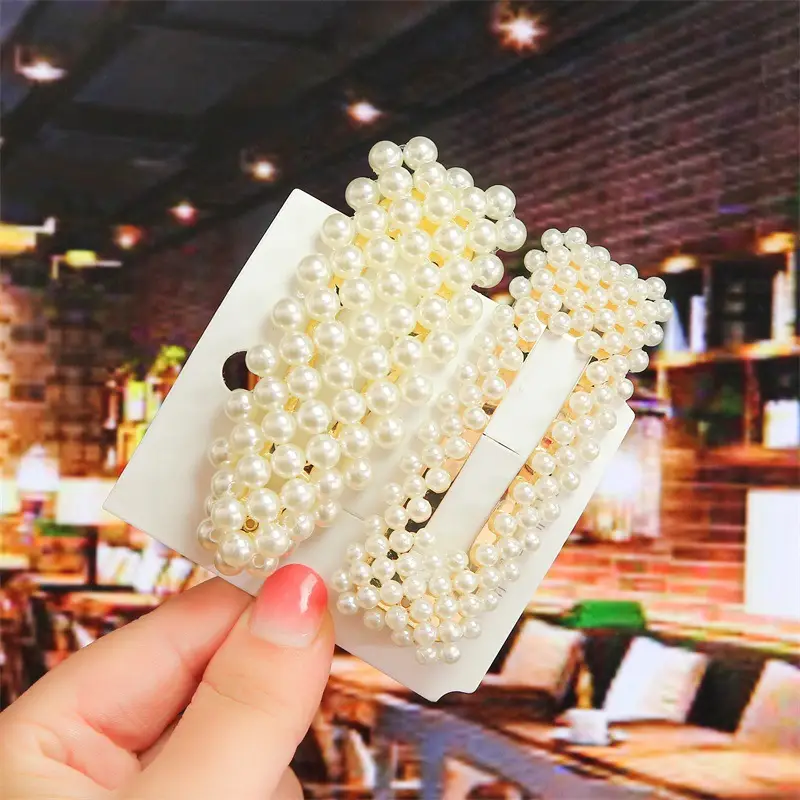 Korean Pearl Hairpin Bow with Star Accent - Image 4