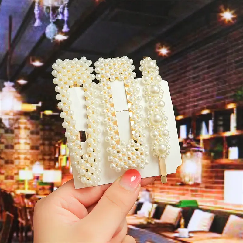 Korean Pearl Hairpin Bow with Star Accent - Image 9