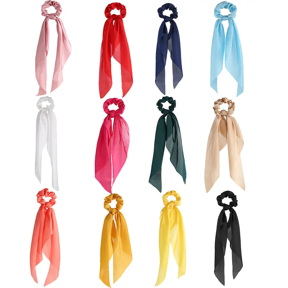 Red Silk Knot Scarf for Women Large Size - Image 12
