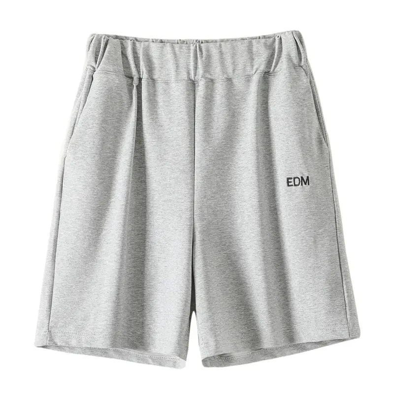 Women Cotton Five Point Shorts Black Summer Loose - Image 7