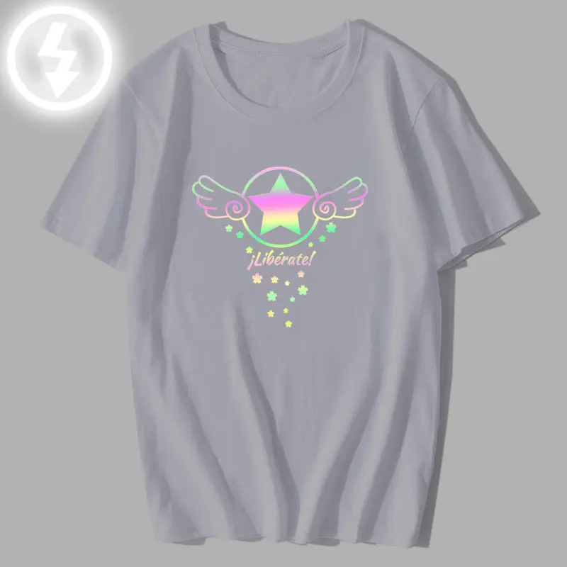 Cherry T-Shirt Magic Card Girl Anime Graphic - Image 2