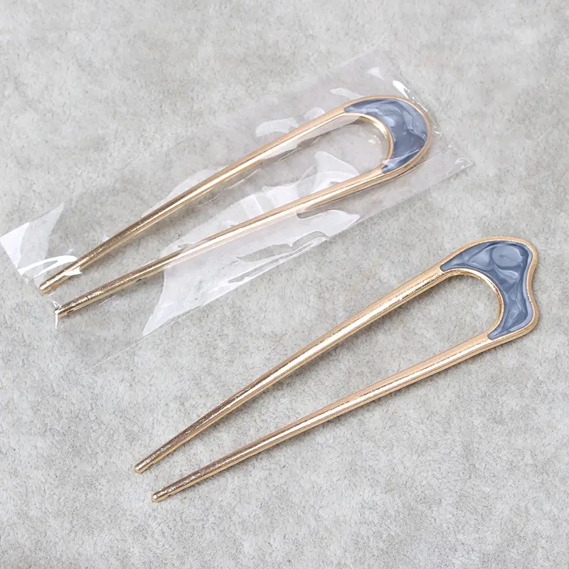 U-Shaped Metal Hair Forks for Updo and Chopsticks