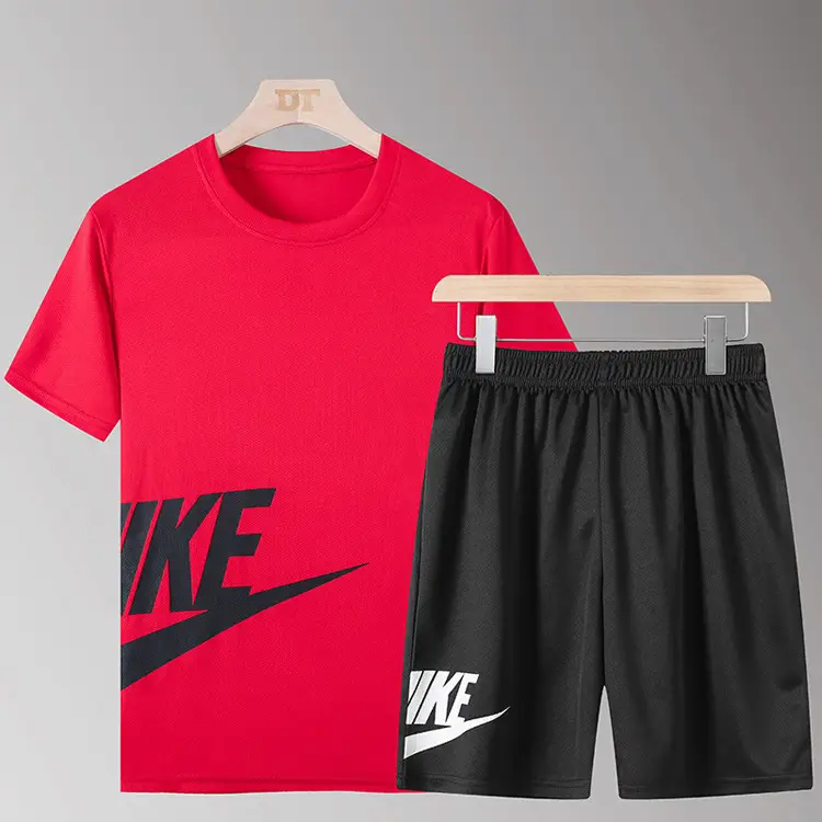 Men Nike Running Shorts & T-Shirt Set Grey Large - Image 25