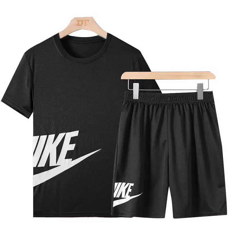 Men Nike Running Shorts & T-Shirt Set Grey Large - Image 28