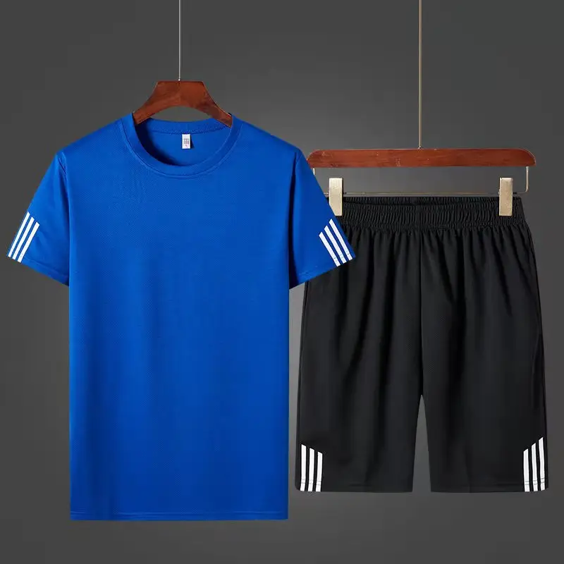 Men Nike Running Shorts & T-Shirt Set Grey Large - Image 23