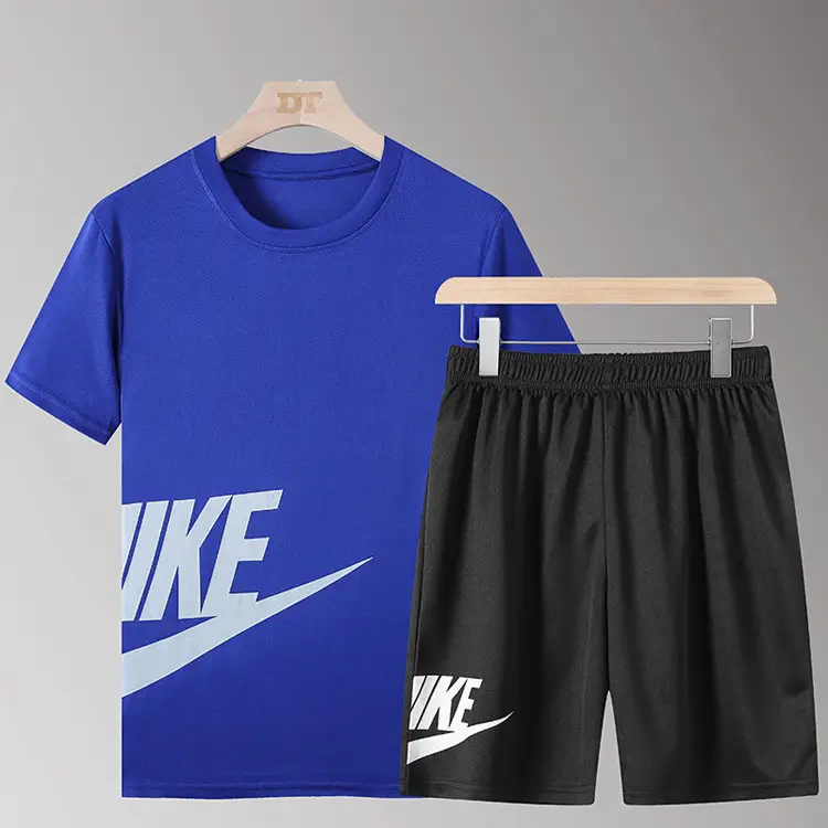 Men Nike Running Shorts & T-Shirt Set Grey Large - Image 11