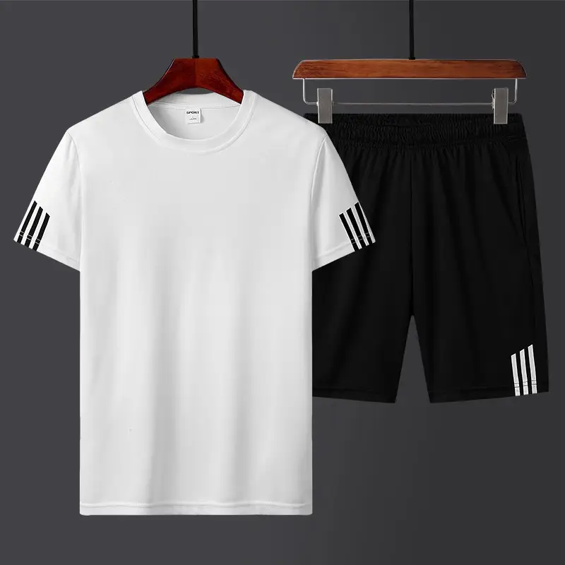 Men Nike Running Shorts & T-Shirt Set Grey Large - Image 19