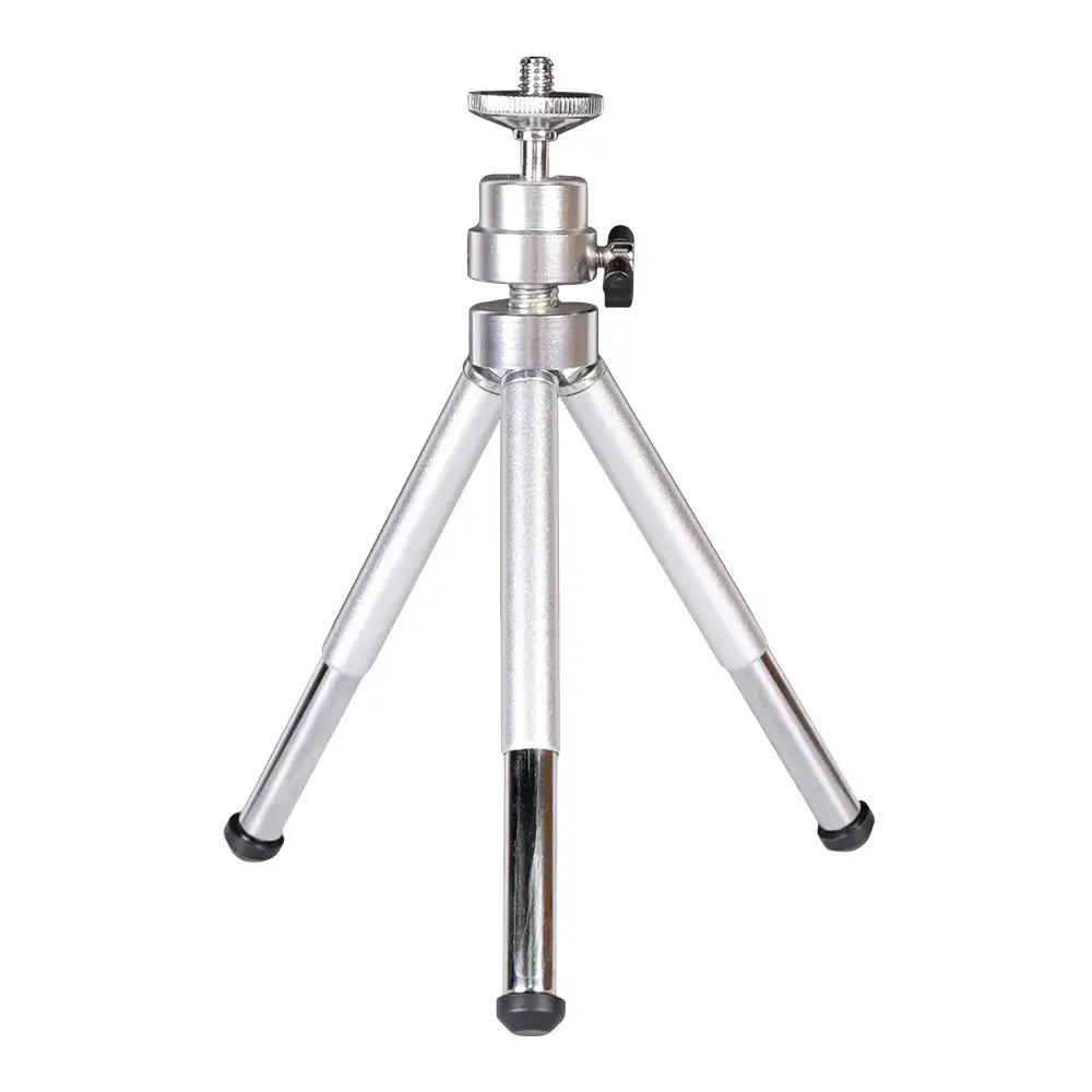 Adjustable three-section tripod (Silver)