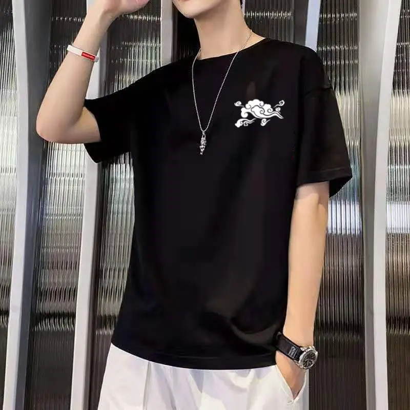 Men White Graphic T-Shirt Short Sleeve Balancedodes - Image 11
