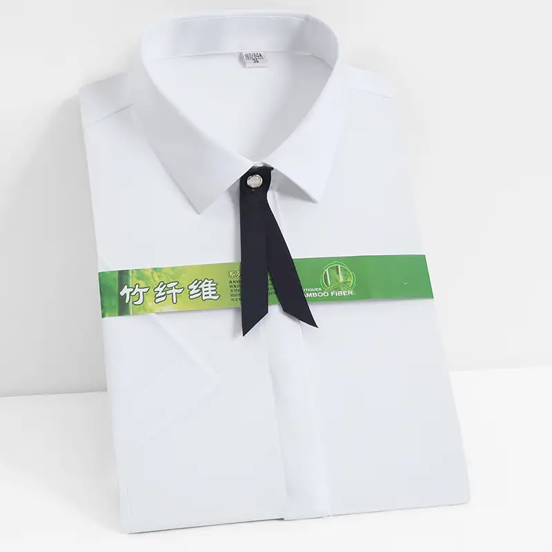 Women's White Bamboo Fiber Ice Cool Shirt - Image 8