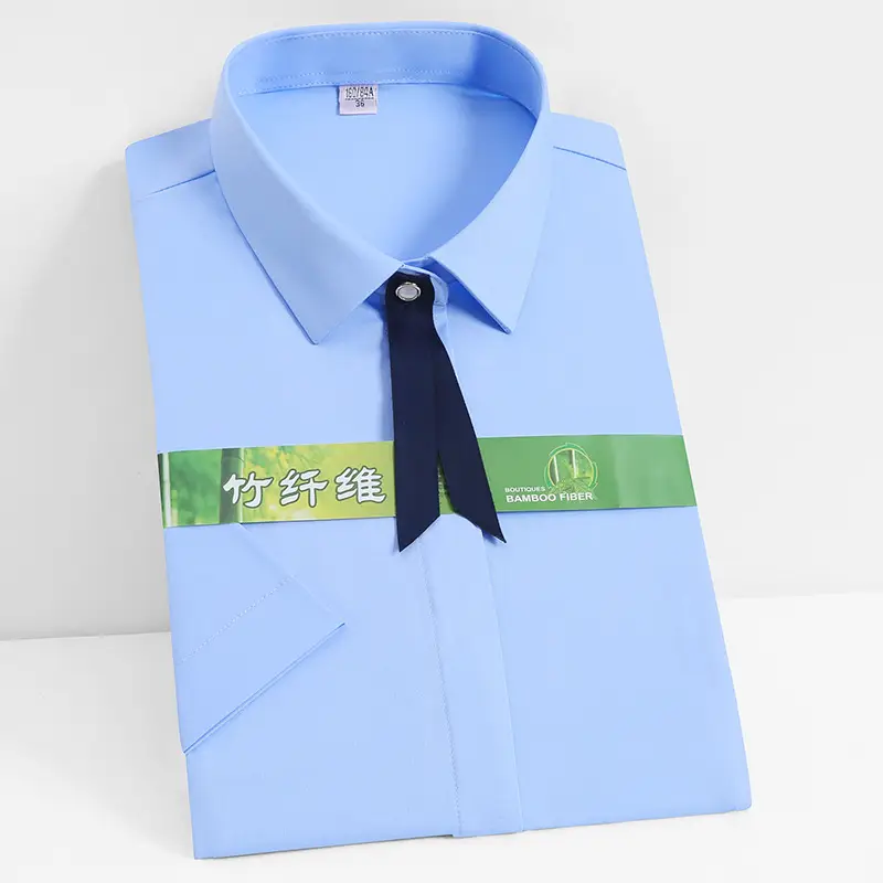 Women's White Bamboo Fiber Ice Cool Shirt - Image 10
