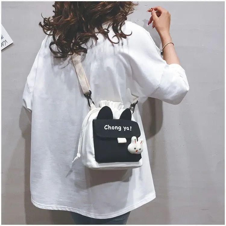2023 Cute Cartoon Drawstring Backpack Set of 4 - Image 3