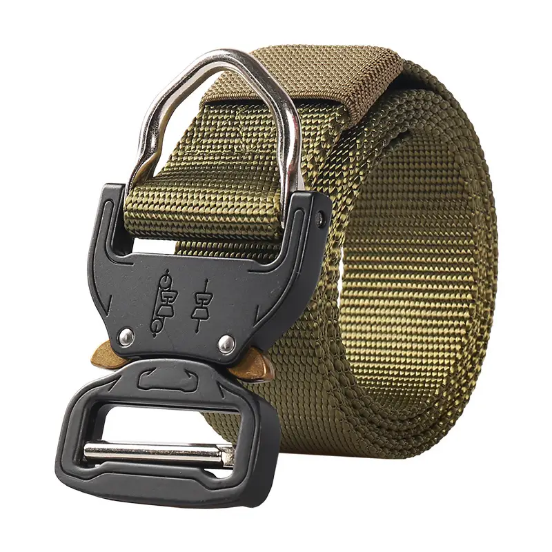Military Tactical Belt Cobra Black Quick Release Buckle