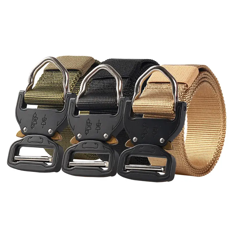 Military Tactical Belt Cobra Black Quick Release Buckle - Image 5