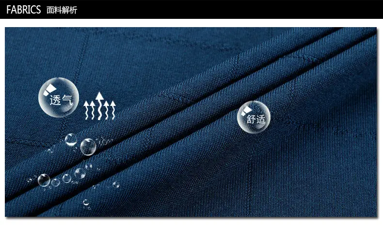 Men Polo Shirt Blue 40+ Summer Wear — feature 3