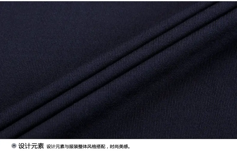 Men Polo Shirt Dark Blue Middle-aged Elderly Loose Fit — feature 36