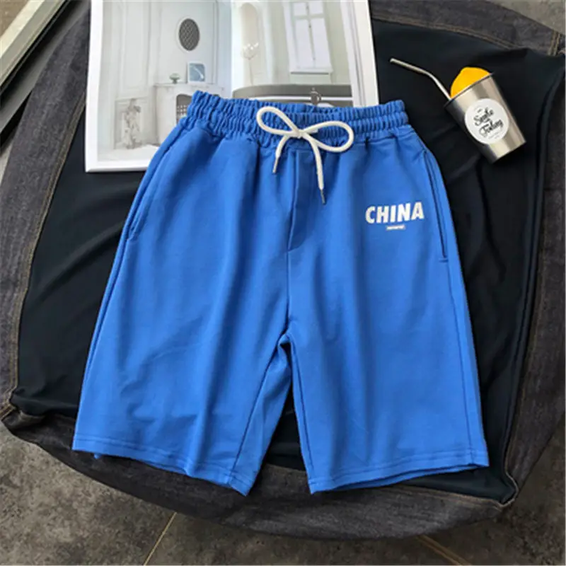 Japanese Harajuku Youth Hip Hop Shorts White Loose Casual Print - Image 12