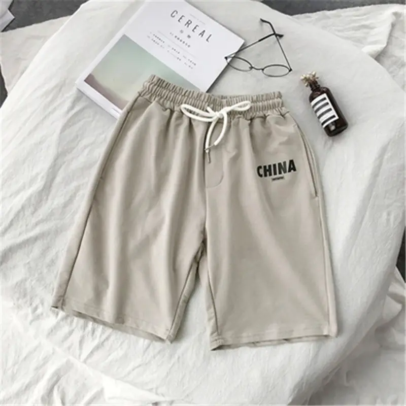 Japanese Harajuku Youth Hip Hop Shorts White Loose Casual Print - Image 14