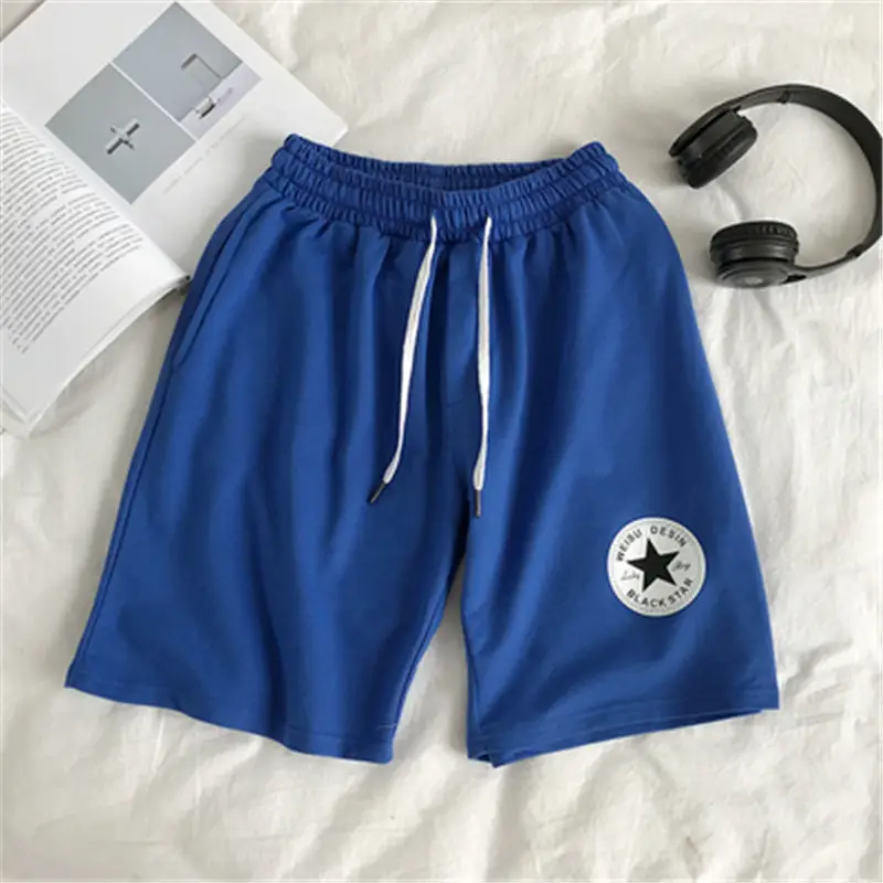 Japanese Harajuku Youth Hip Hop Shorts White Loose Casual Print - Image 3