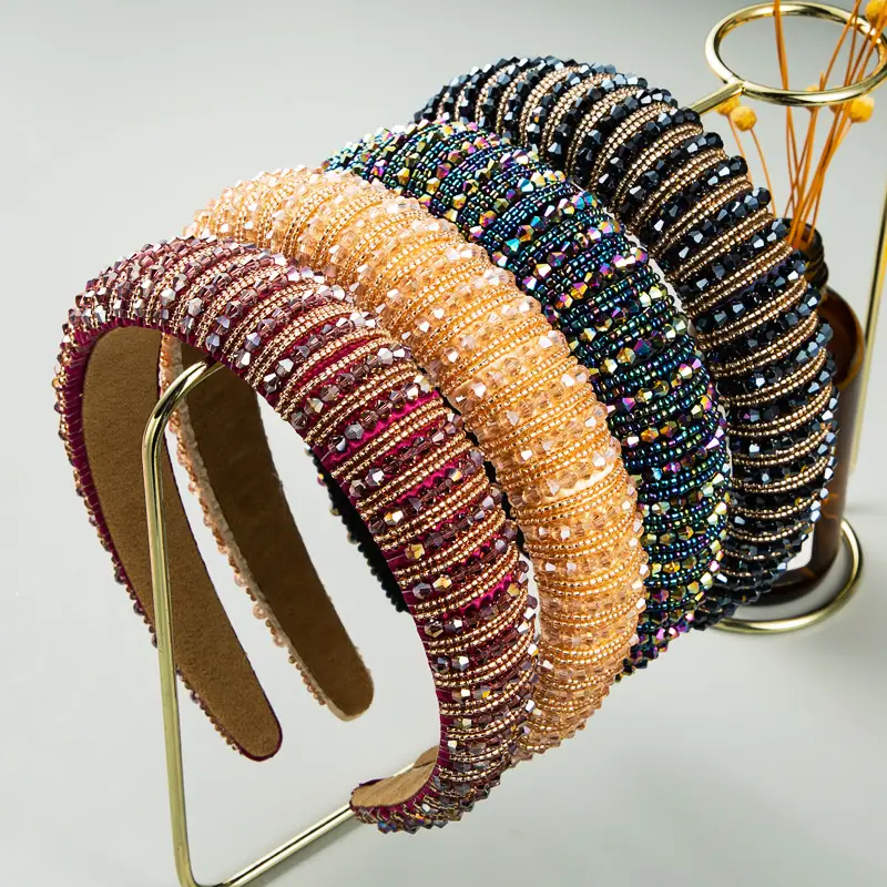 Pink Beaded European Headband for Women - Image 56