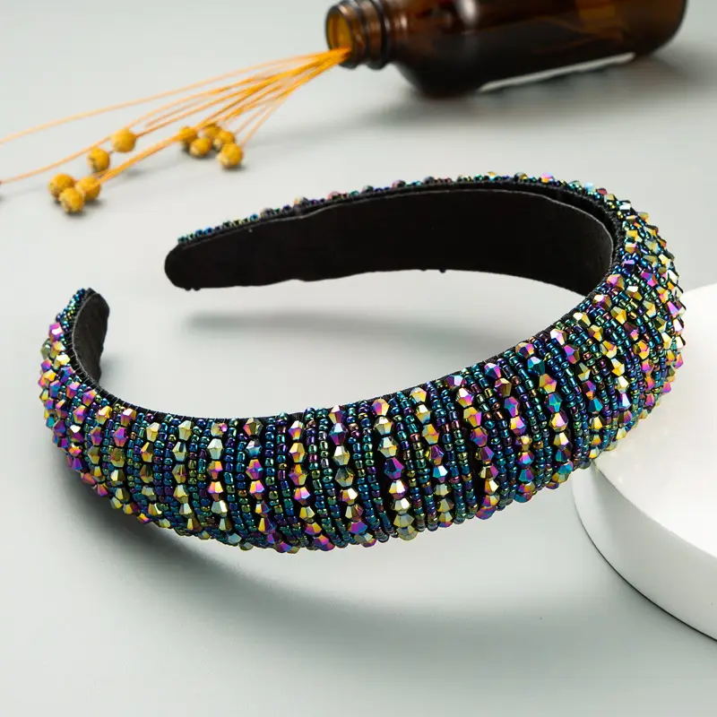 Pink Beaded European Headband for Women - Image 11
