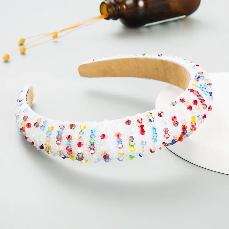 Pink Beaded European Headband for Women - Image 14