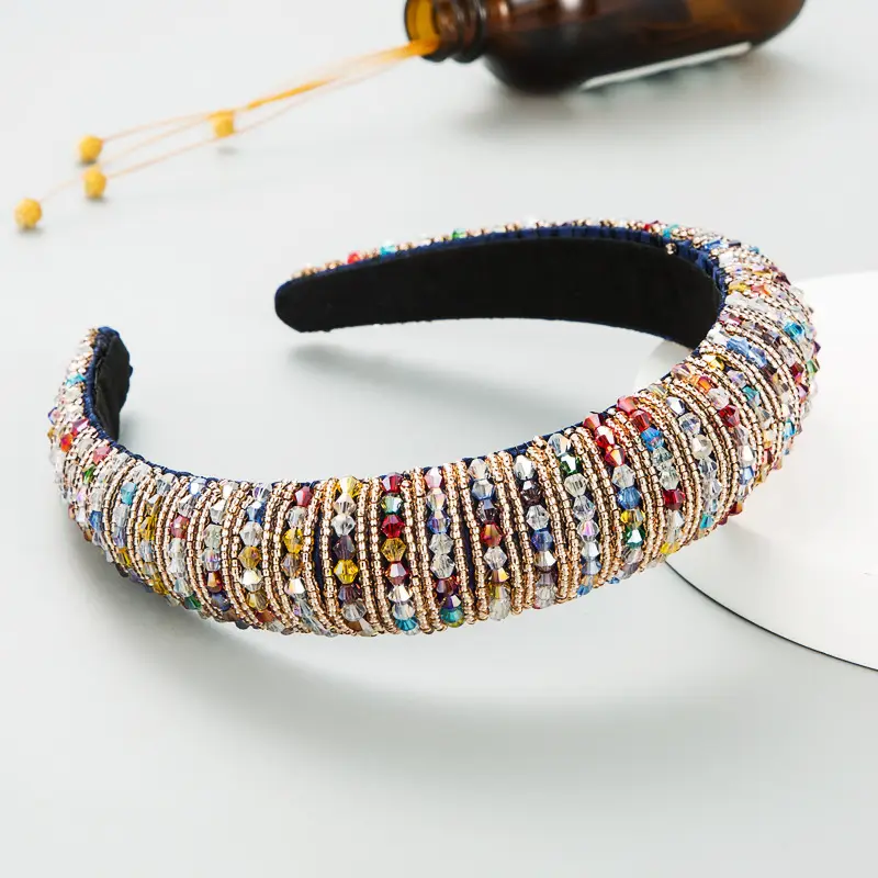 Pink Beaded European Headband for Women - Image 16