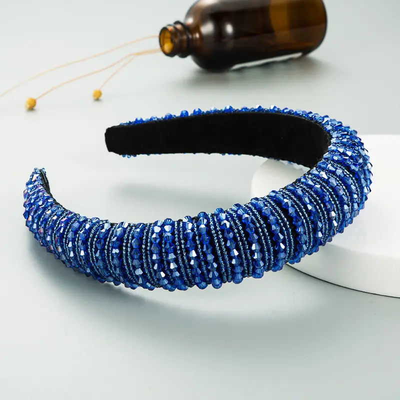 Pink Beaded European Headband for Women - Image 17