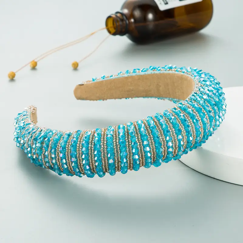 Pink Beaded European Headband for Women - Image 18